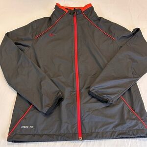 Nike Jacket Womens Medium Black Storm Fit Performance Sleeve Long Full zip